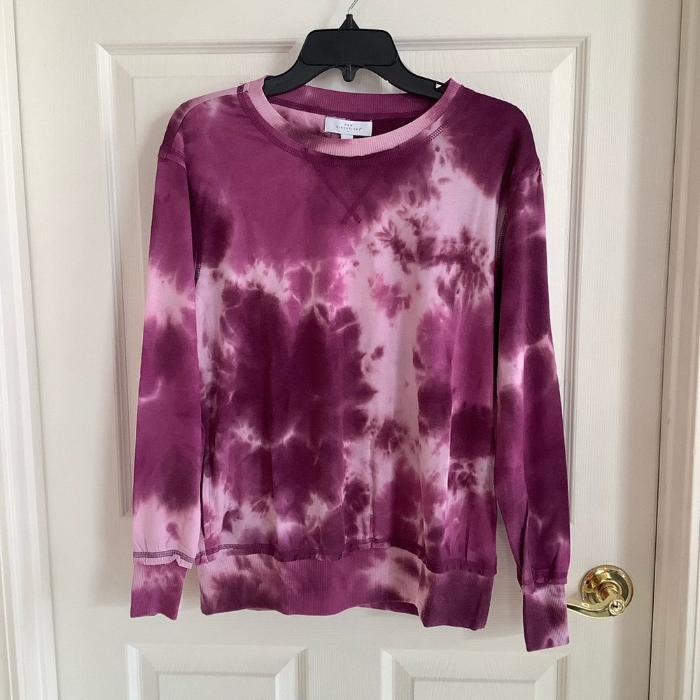 Womens New Directions tie dye sweatshirt.